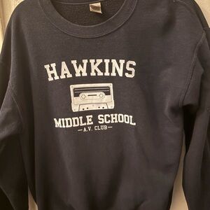 Stranger Things - Hawkins Gildan Heavy Blend Navy Sweatshirt